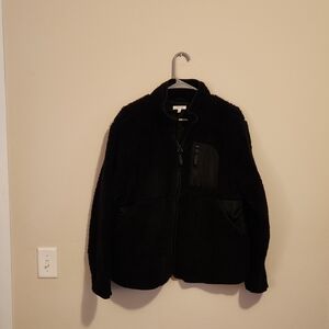 Maurices Black Fleece Jacket